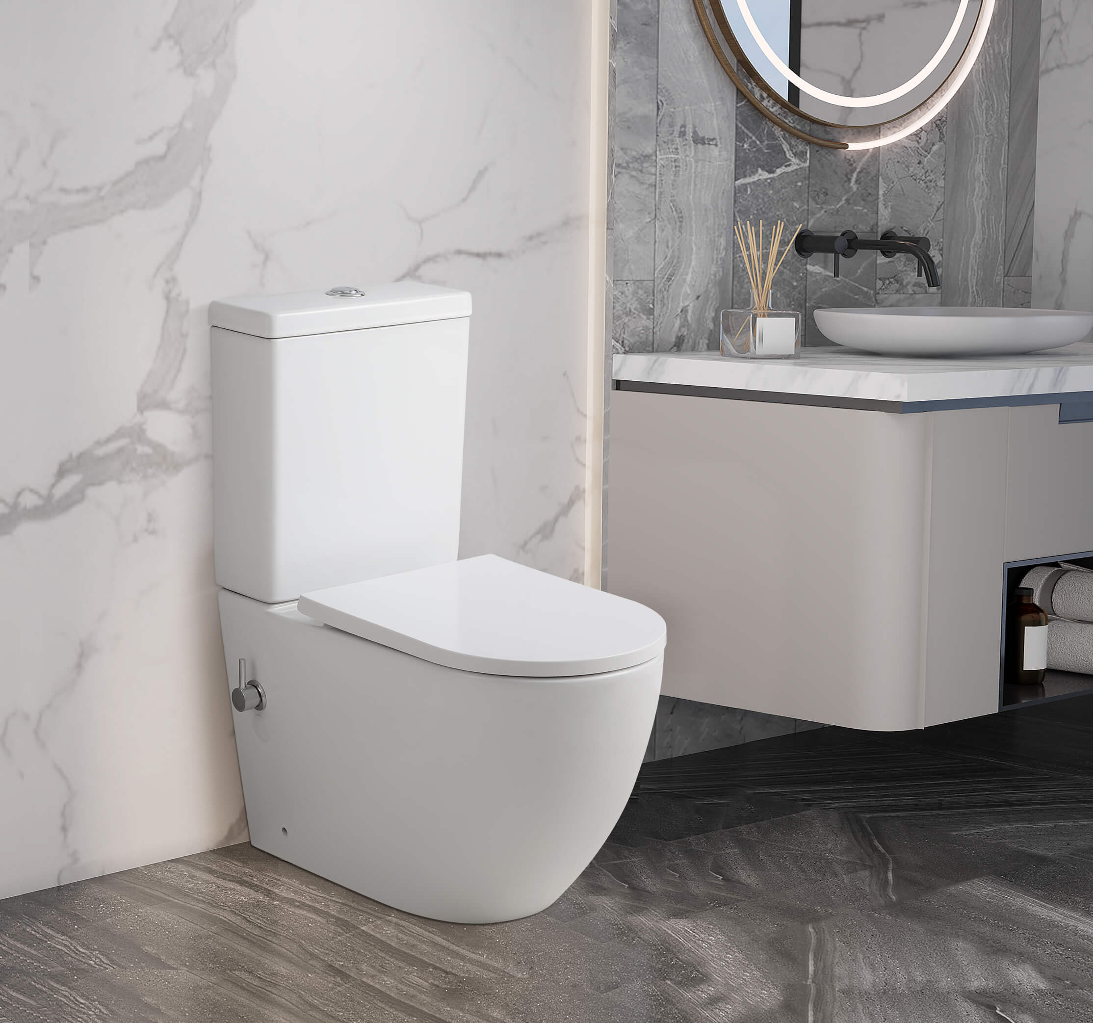 The Pureflow Signature Built-In Bidet Toilet