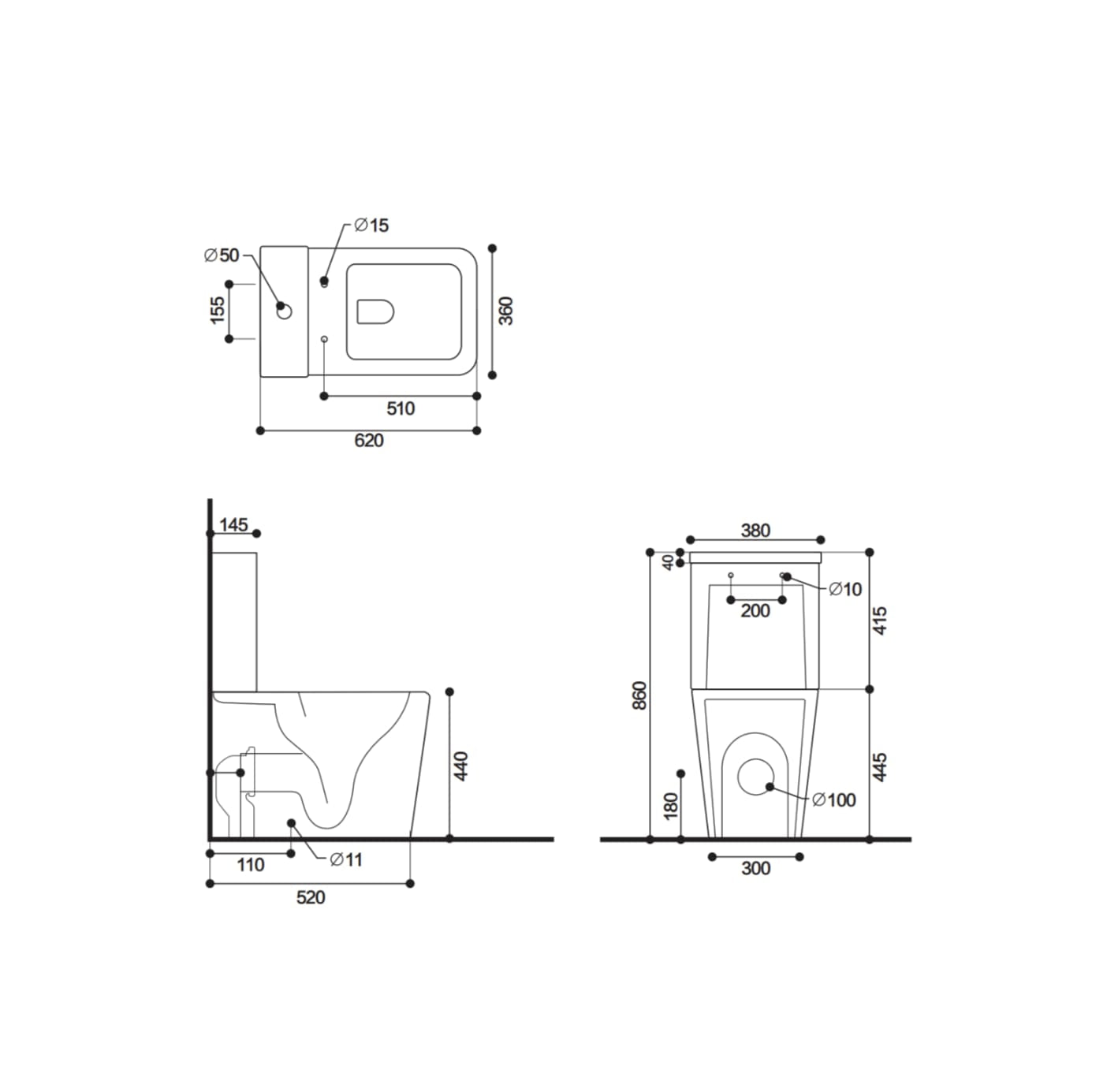 The Pureflow Elevate Built-In Bidet Toilet
